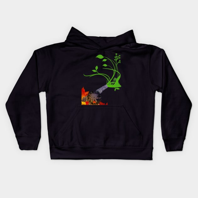 Peaceful Cannon Kids Hoodie by almohalla